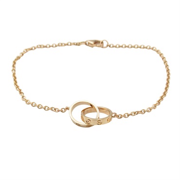 CARTIER Baby love Bracelet 18KPG Pink Rose Gold Used Women