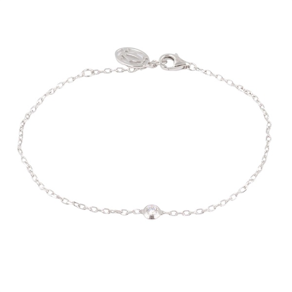 CARTIER D'amour Bracelet SM 18KWG White Gold diamond Used Women