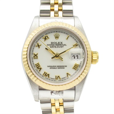 ROLEX Datejust T Wrist Watch 69173 Automatic 18KYG Yellow Gold SS Used Women