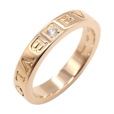 BVLGARI B-zero1 Ring 1P Diamond Ring 18KPG Pink Rose Gold Used women US size 7