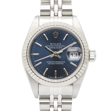 ROLEX Datejust A Wrist Watch 79174 Automatic 18KWG White Gold SS Used Women