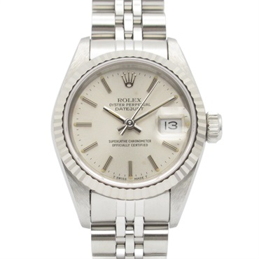 ROLEX Datejust L Wrist Watch 69174 Automatic 18KWG White Gold SS Used Women