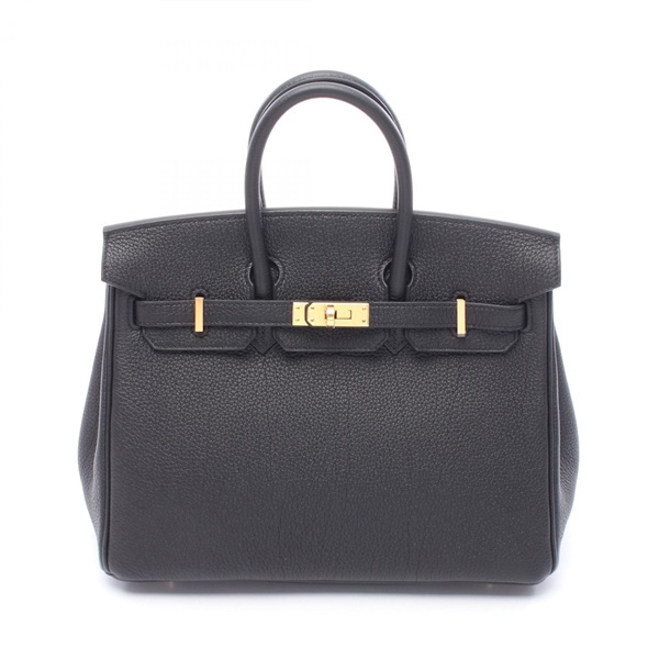 HERMES Birkin 25 Handbag Togo leather Black Used Women GHW B