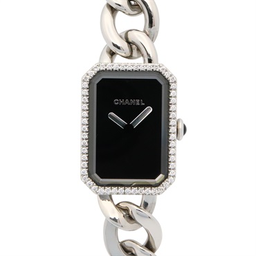 CHANEL Premiere Diamond Wrist Watch H3252 Quartz Stainless Steel Used Women CC
