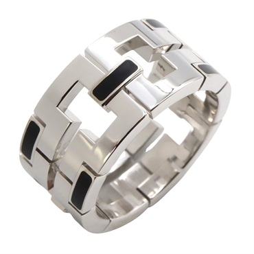 CARTIER dragon padlock ring 18KWG White Gold Used unisex US size 9.25 #59