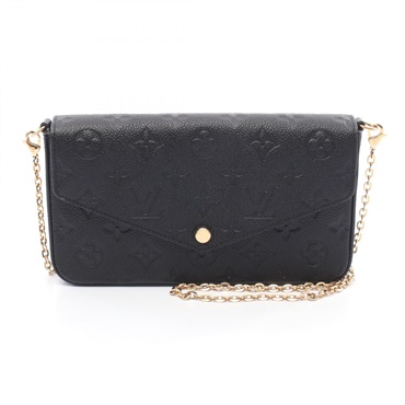 LOUIS VUITTON Pochette Felicie Chain Shoulder Bag M64064 Monogram Empreinte Used