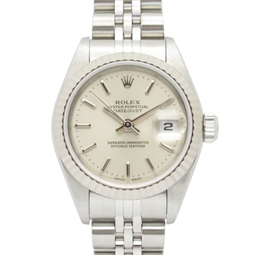 ROLEX Datejust P Wrist Watch 79174 Automatic 18KWG Gold SS Used Women