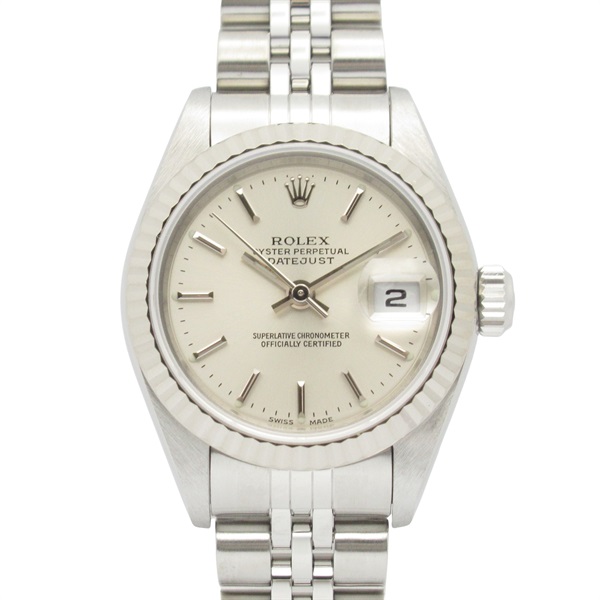 ROLEX Datejust P Wrist Watch 79174 Automatic 18KWG Gold SS Used Women