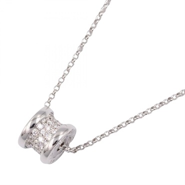 BVLGARI B-zero1 Necklace Diamond 18KWG White Gold Pendant Used women