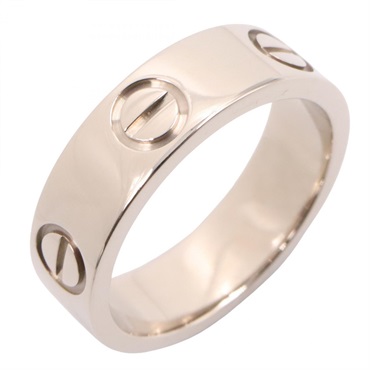 CARTIER Love Ring 18KWG White Gold Used women US size 4.75 #49