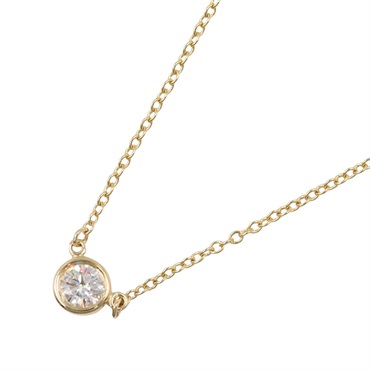 TIFFANY＆CO By the Yard Diamond Necklace Pendant 18KYG Yellow Gold Used Women