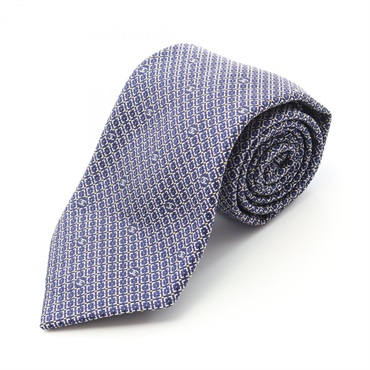 CHANEL COCO Mark tie silk Navy Used mens CC