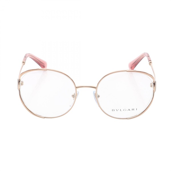 BVLGARI Fasshion Glasses Gold Plated Used Women