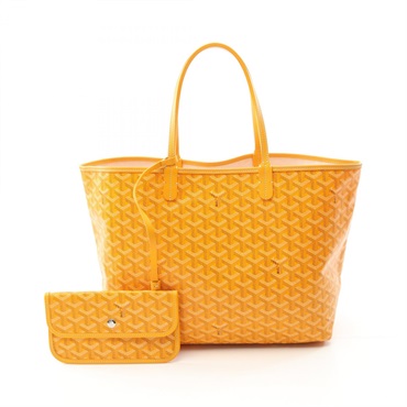 GOYARD Saint Louis PM Tote Bag canvas leather Orange Multicolor Used Women