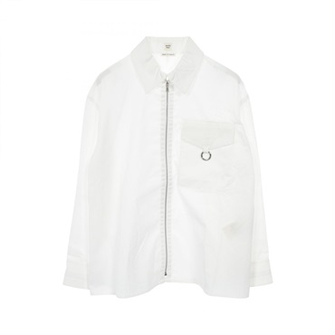 HERMES Serie button Tops Shirts 3E0616DX cotton White White Used Women size 34