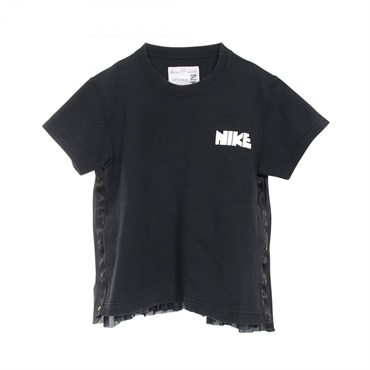 NIKE NIKE × SACAI T-shirt CZ4690 cotton polyester Black #S Used Women