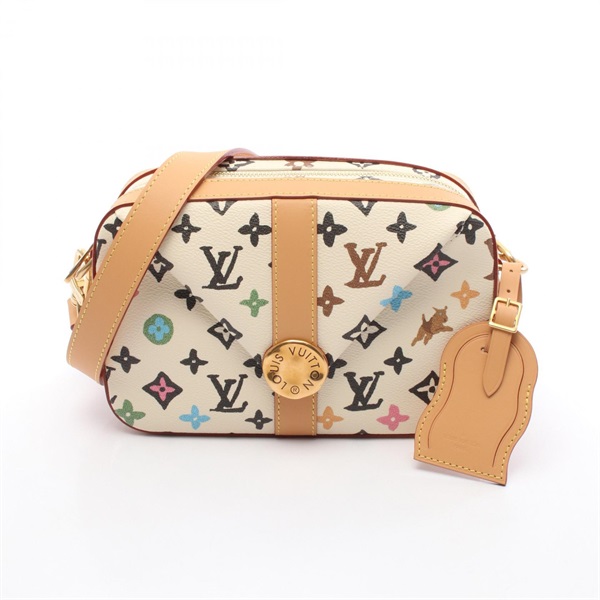 LOUIS VUITTON Envelope Messenger Shoulder Bag M25408 Monogram Craggy Beige used