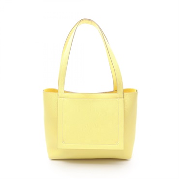 HERMES Cabasselier 31 Shoulder Tote Bag 082201CA Clemence leather Soufre Used W