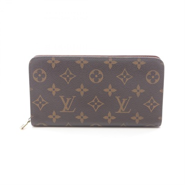 LOUIS VUITTON Porte-monnaie zip wallet M61727 Monogram canvas Brown Used Women