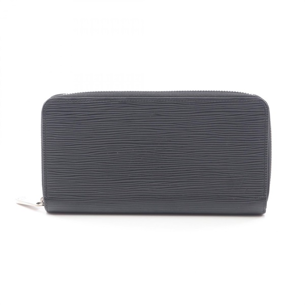 LOUIS VUITTON Zippy around long wallet M60072 Epi leather Black Used mens LV