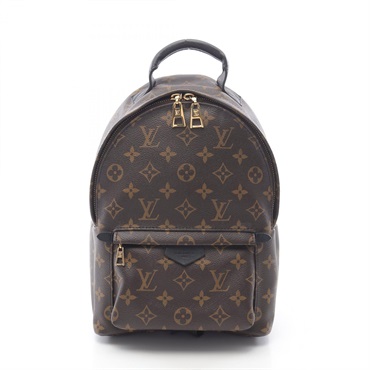 LOUIS VUITTON Palm Springs PM Backpack Bag M41560 Monogram Canvas Noir Used LV