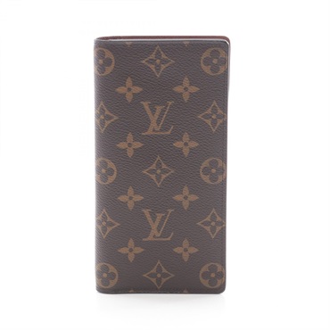 LOUIS VUITTON Portefeuille Braza wallet M66540 Monogram canvas Brown Used unisex