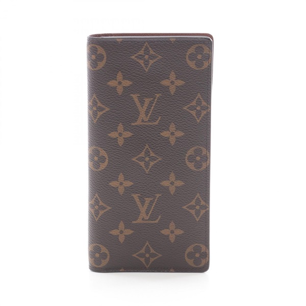LOUIS VUITTON Portefeuille Braza wallet M66540 Monogram canvas Brown Used unisex
