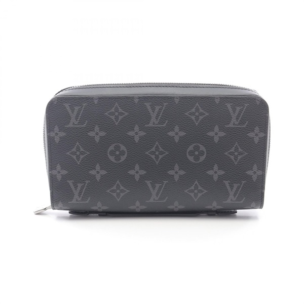 LOUIS VUITTON Zippy XL Long wallet M61698 Monogram eclipse Black Used mens LV