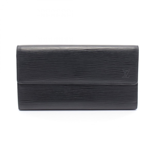 LOUIS VUITTON Pochette Porte-monnaie Credit wallet M63572 Epi leather Black Used