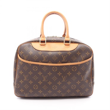 LOUIS VUITTON Deauville Bowling Vanity Handbag M47270 Monogram Canvas Used LV
