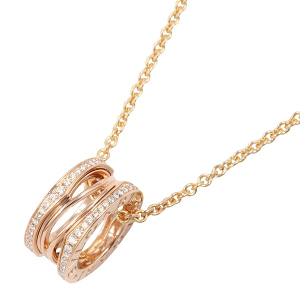 BVLGARI B-zero1 Design Legend Diamond Necklace 18KPG Rose Gold Used women