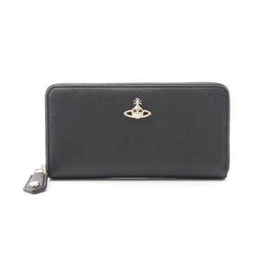 Vivienne Westwood Red Label CLASSIC ZIP ROUND WALLET Synthetic leather Black