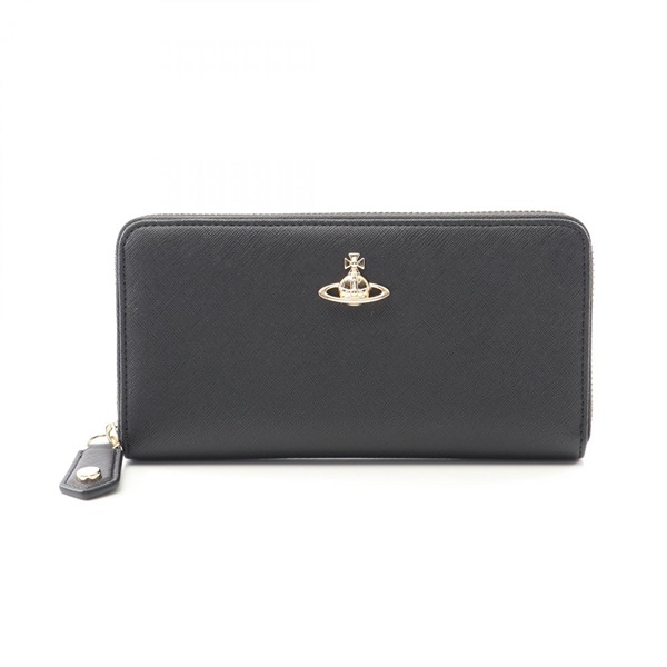 Vivienne Westwood Red Label CLASSIC ZIP ROUND WALLET Synthetic leather Black