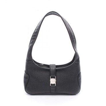 Salvatore Ferragamo Shoulder Bag 21 0734 leather Black Used Women SHW