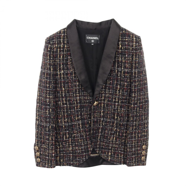 CC Logo Gripoix Button Blazer