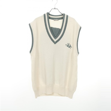 Dior × TRAVIS SCOTT CACTUS JACK Knit Vest cashmere Beige Green #L Used mens