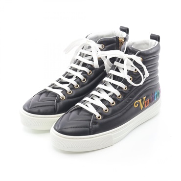 LOUIS VUITTON Stellar line sneakers leather Black Used Women size 36