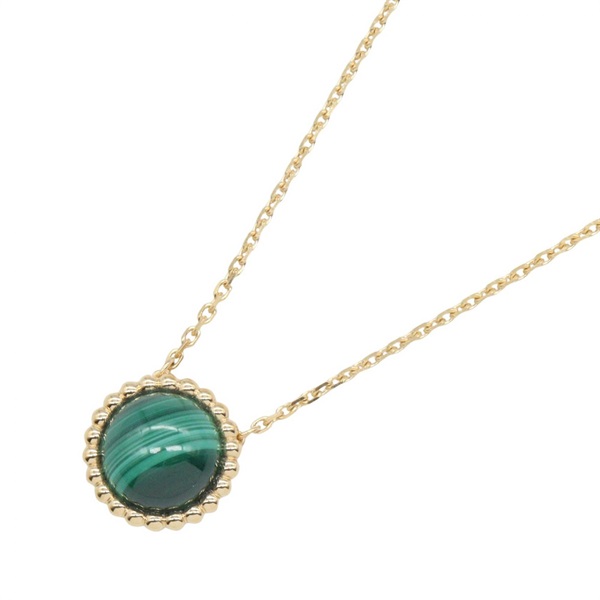 Van Cleef & Arpels Perlée Couleur Necklace Malachite 18KYG Yellow Gold Used