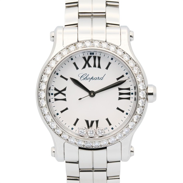 Chopard Happy Sports Diamond Wrist Watch 278590-3004 Quartz SS Used Women