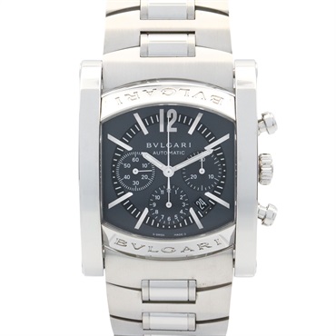BVLGARI Assioma Chrono Wrist Watch AA44SCH Automatic Stainless Steel Used mens