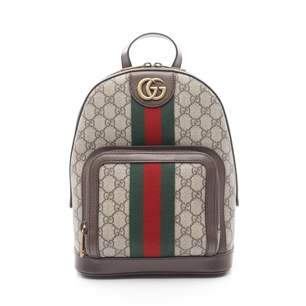 GUCCI Ophidia GG Supreme Rucksack Backpack canvas leather Beige Multicolor NEW