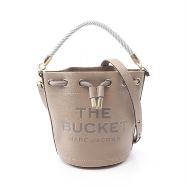 MARC JACOBS The Leather 2Way Bucker Shoulder Handbag H652L01PF22 Leather Beige