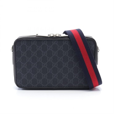 GUCCI GG Supreme Shoulder Bag 792456FADJA1042 canvas leather Black NEW mens