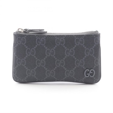 GUCCI GG Supreme Coin Wallet Purse 820666FACQC1048 Leather Canvas Gray NEW Mens