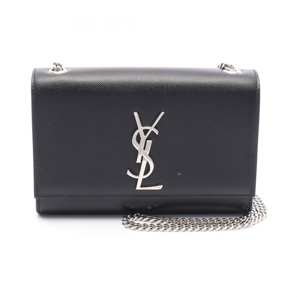 SAINT LAURENT KATE Small Chain Shoulder Bag 469390 leather Black Used Women