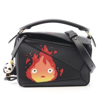 LOEWE x STUDIO GHIBLI Calcifer Puzzle Small Shoulder Handbag A510S21X89 Leather