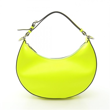 FENDI Handbag 8BR798 leather neon yellow Used Women