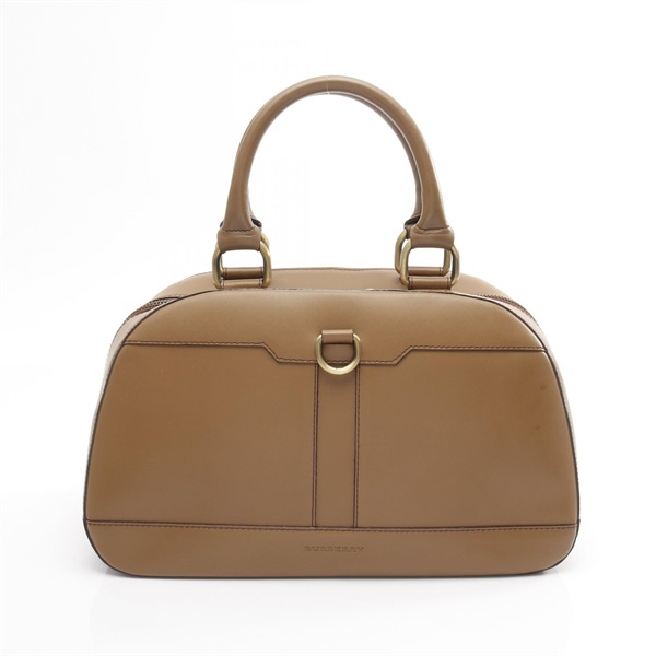 BURBERRY Handbag leather Brown Used Women