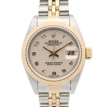 ROLEX Datejust T Wrist Watch 69173 Automatic 18KYG Gold SS Used Women