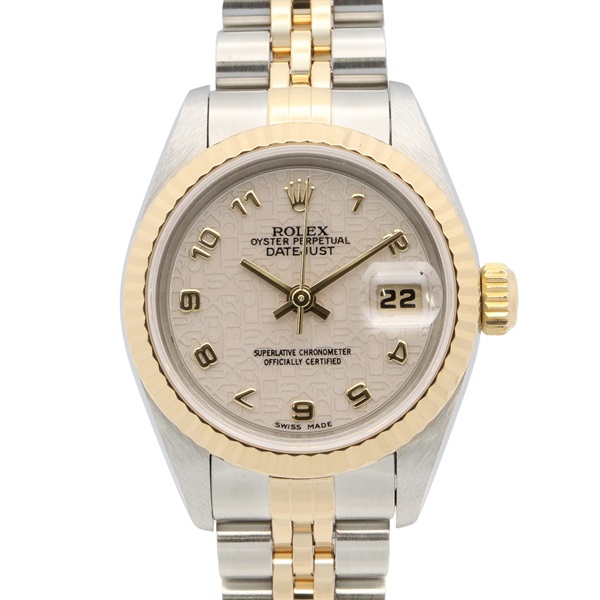 ROLEX Datejust T Wrist Watch 69173 Automatic 18KYG Gold SS Used Women